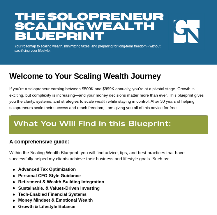 Solopreneur Scaling Wealth Blueprint thumbnail